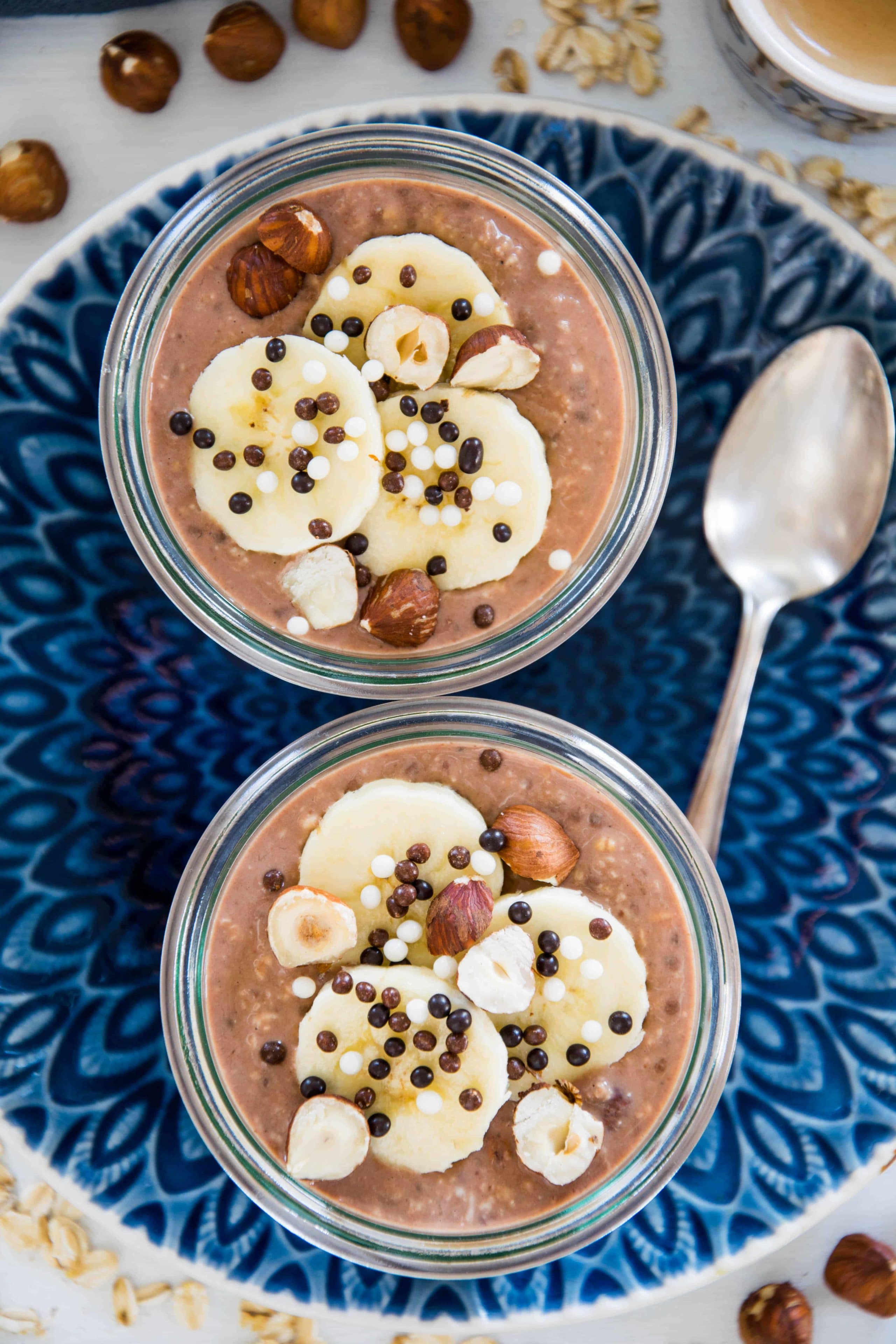 Schoko Bananen Overnight Oats