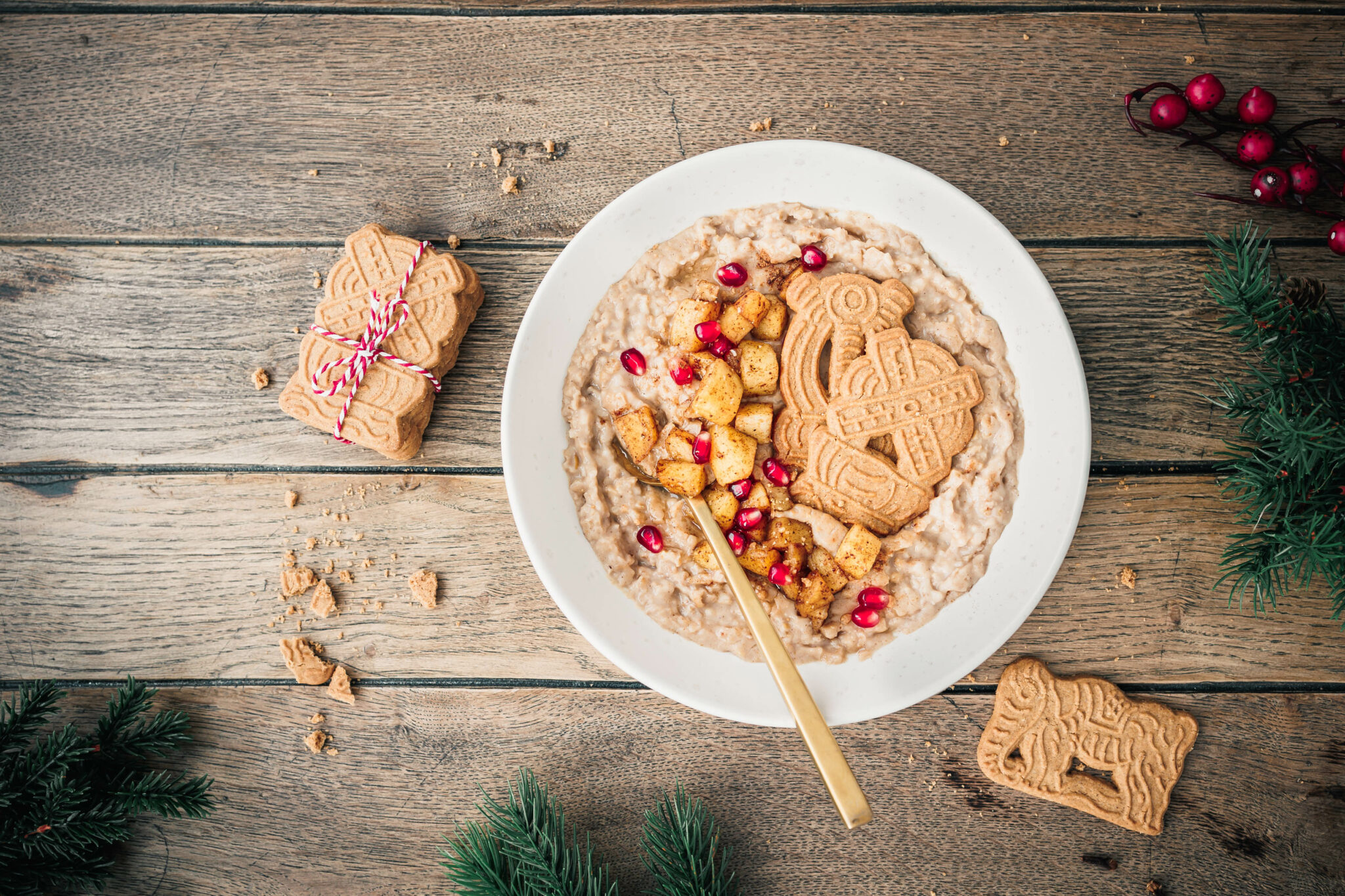 Spekulatius Porridge Mit Bratapfel Rezept Vegan