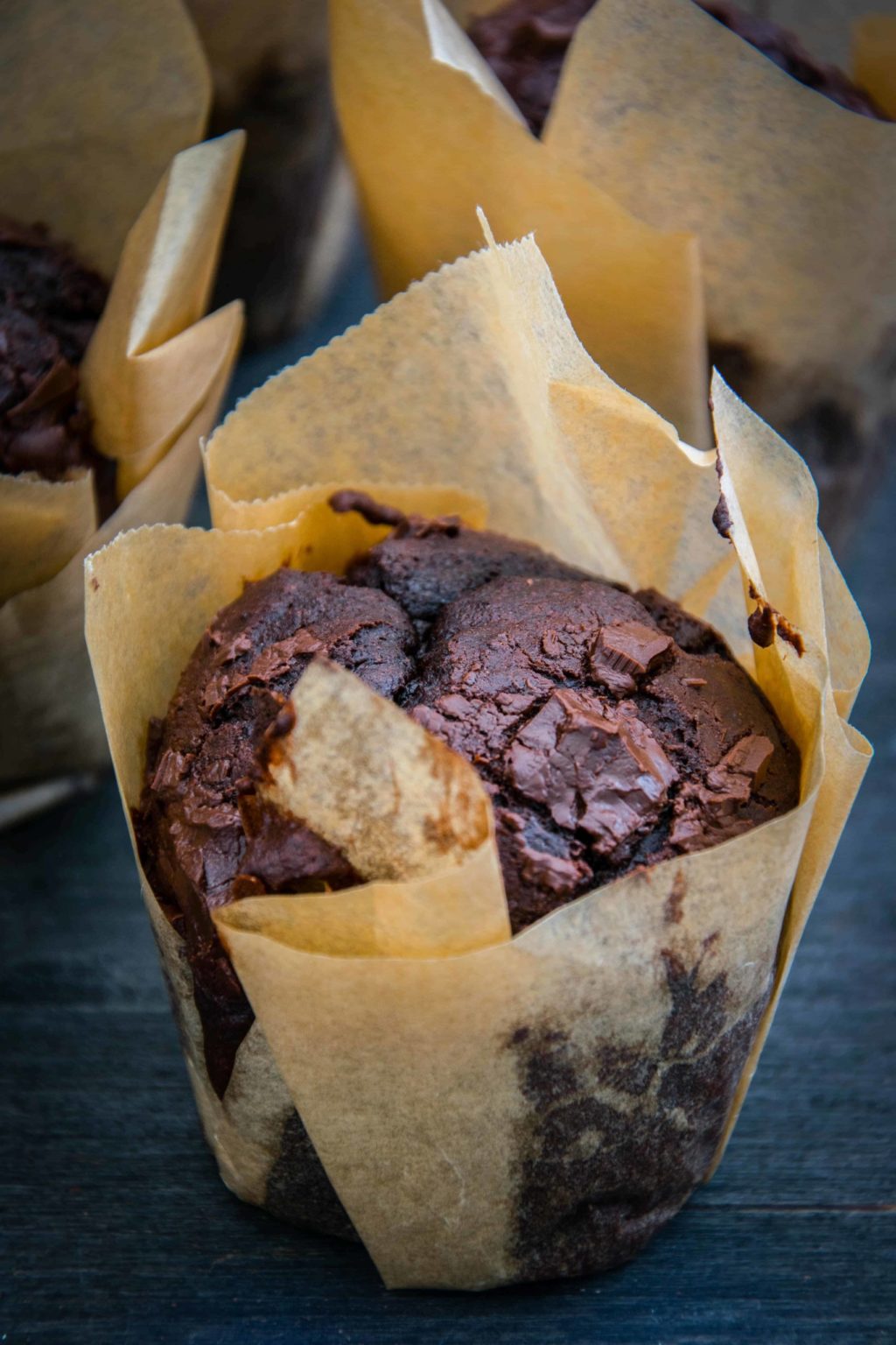 Schoko-Schoko-Muffins // Einfaches Rezept