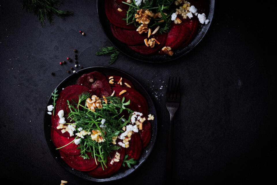 Rote Bete Carpaccio Mit Feta Und Waln Ssen