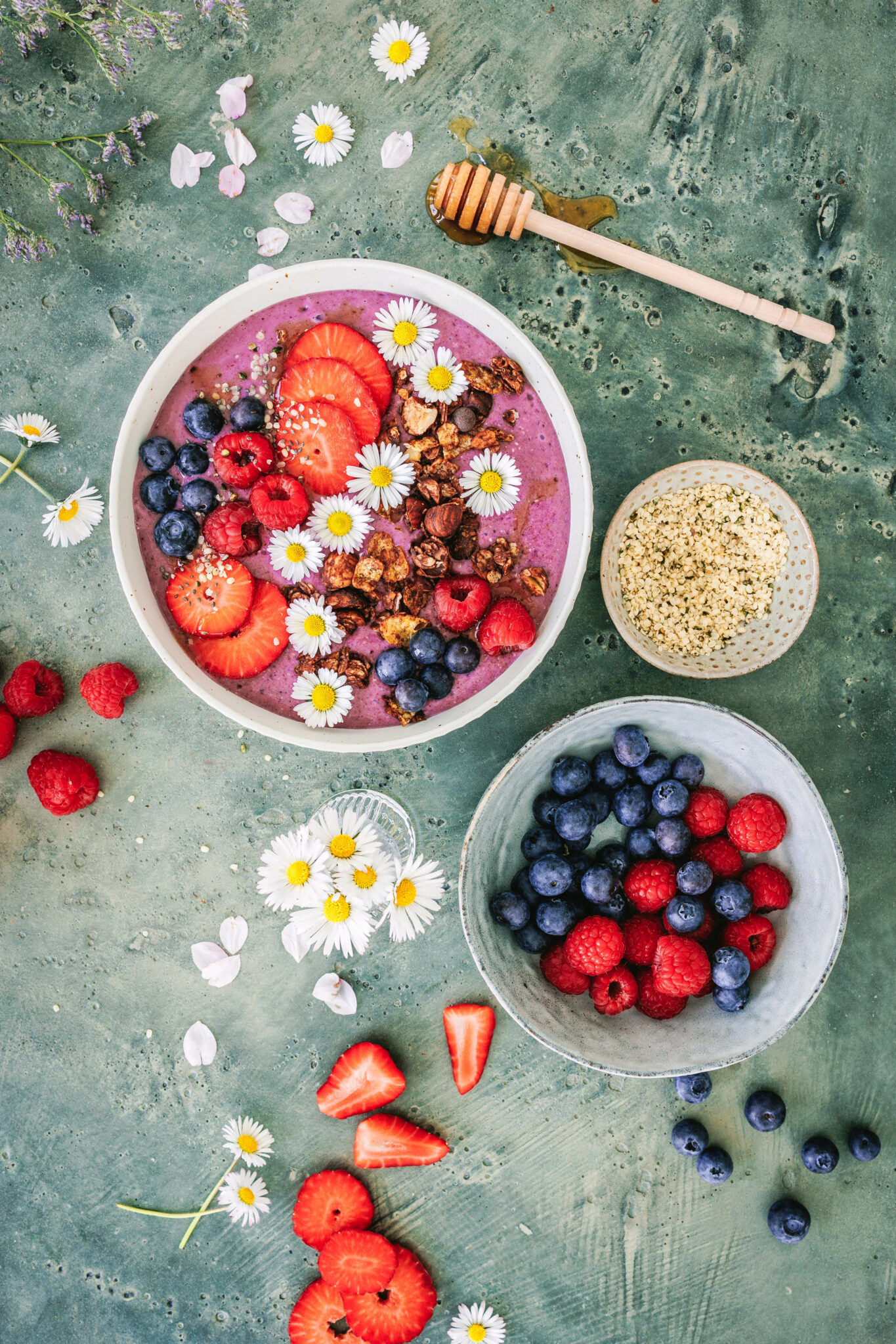 Beeren Smoothie Bowl Gesundes Power Fr Hst Ck