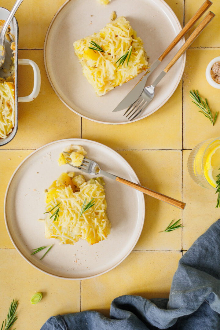 Mein bestes schnelles Kartoffelgratin mit gekochten Kartoffeln